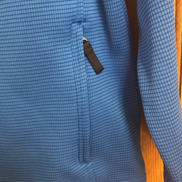 The North Face Kids Unisex XL Blue Full Zip Jacket Waffle Weave Polyester - Picture 7 of 9